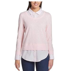 Tommy Hilfiger Women’s 2-fer Layered Sweater Top